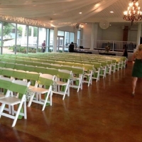 indoor weddings and the color green