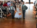 flower girl and ring bearers walking down the aisle at House  Estate