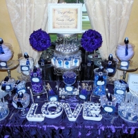 amazing candy bar in blue hues