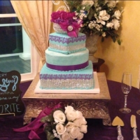 wedding cake with some bling