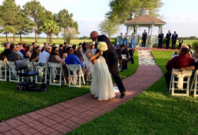 Just got hitched at an outdoor wedding at House  Estate
