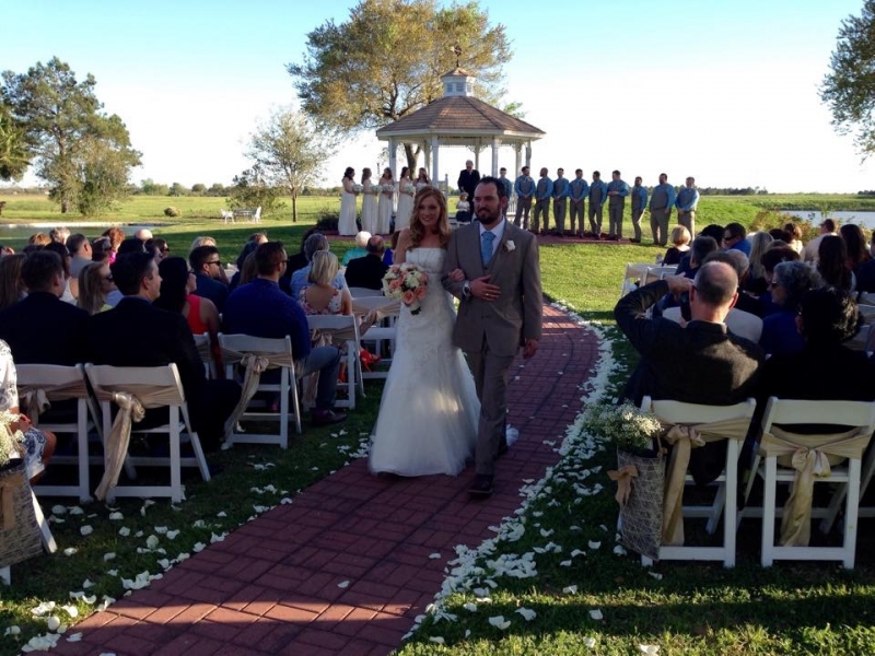 bride and groom at outdoor ceremony in Houston.JPG