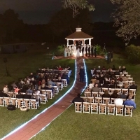 amazing night wedding next to pond in Hockley-t