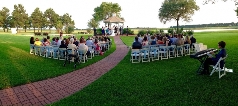 outdoor wedding on a beautiful june day