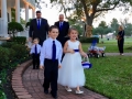 Flower girl and ringbearer at an outdoor wedding at House  Estate