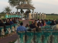 wedding vows in an outdoor ceremony wedding venue in Houston Tx