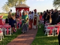 Walking the aisle at an Indian wedding at House  Estate