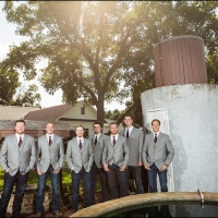 grooms and groomsmen at the well at House Estate