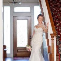 Bride at the staircase