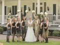 Great Gatsby wedding party with bride