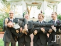 Groom and grooms men in Sept having some fun at a Houston venue