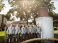 grooms and groomsmen at the well at House Estate