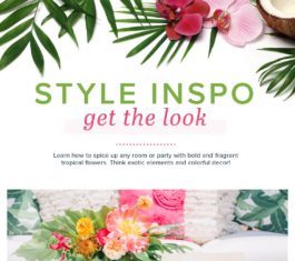 Tropical Flower Styling tips