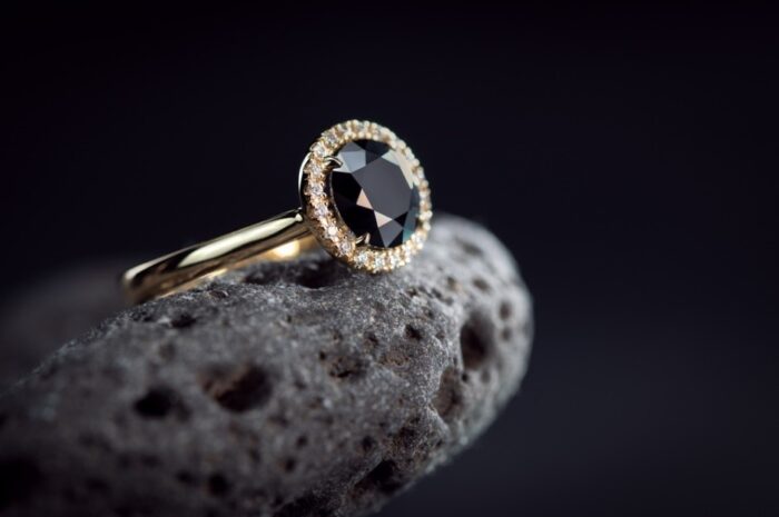 black diamond engagement