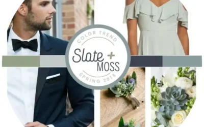 2018 Wedding Color Trend: Slate & Moss