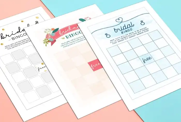 Printable Bingo Cards For A Fun Bridal Shower